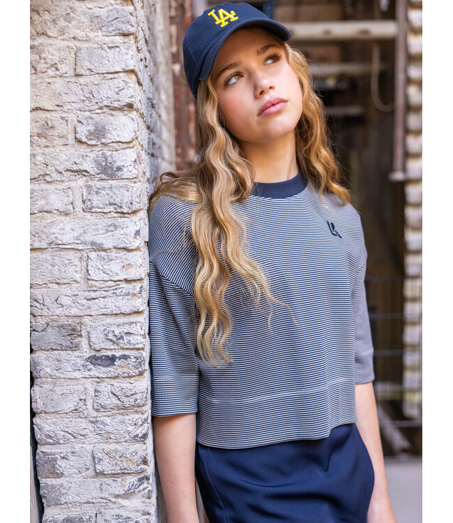 T-shirt Navy Mini Streep