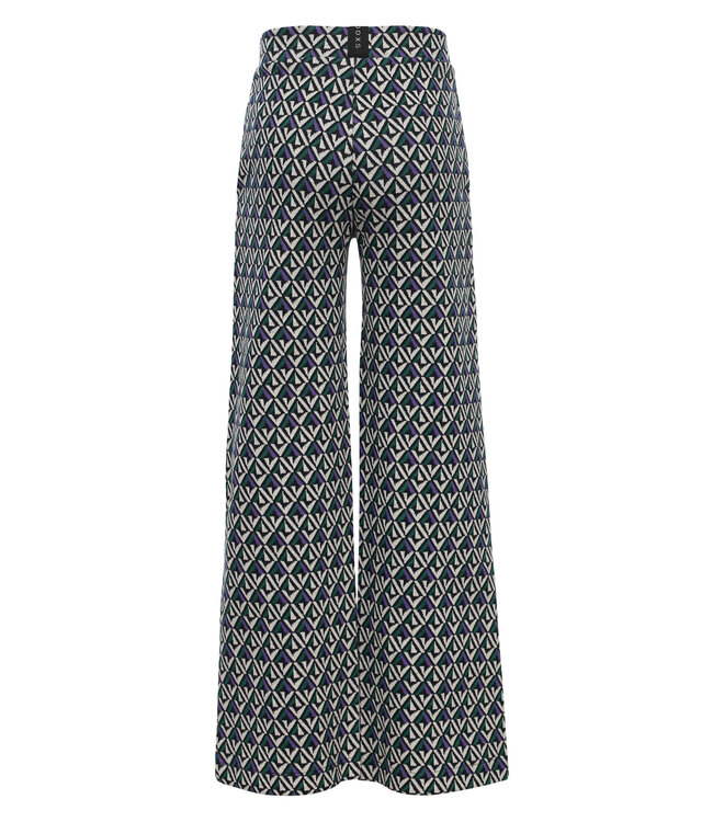 Wide leg Clover Jaquard