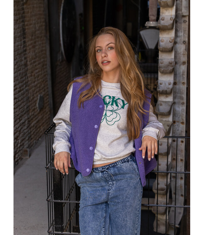 Denim lyocell broek wide leg.