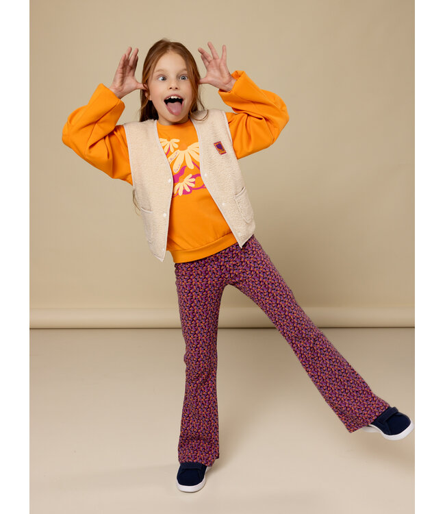 Oversized gilet Teddy Offwhite