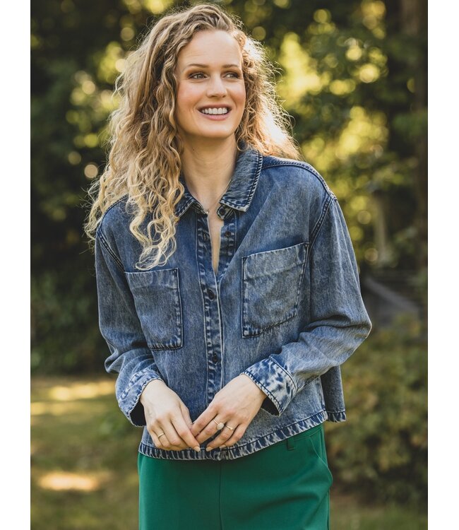 LXS Denim lyocell blouse