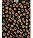 LXS Velours flared pants Winter Flower Black
