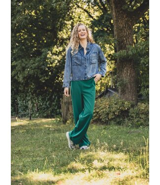 LXS the female concept LXS Pantalon wide leg Clover Green