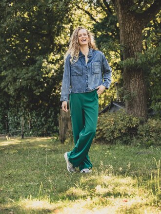 LXS the female concept LXS Pantalon wide leg Clover Green LXS the female concept LXS Pantalon wide leg Clover Green