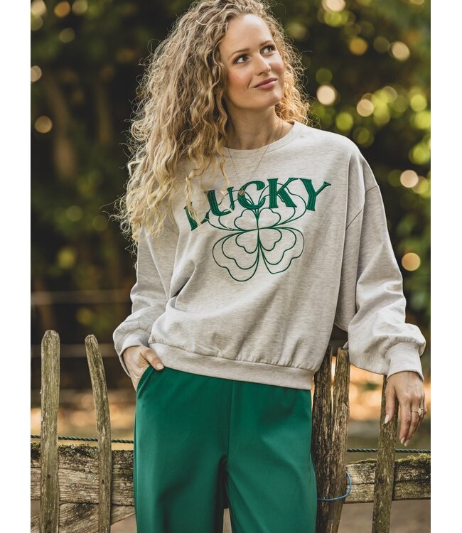 LXS Pantalon wide leg Clover Green