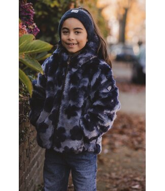 LOOXS Little Reversibel winterjas Imitatie Bont Navy