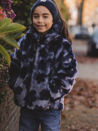 LOOXS Little Reversible winter jacket Fake Fur Navy