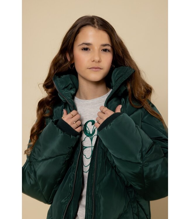 Jas Puffer Flessengroen
