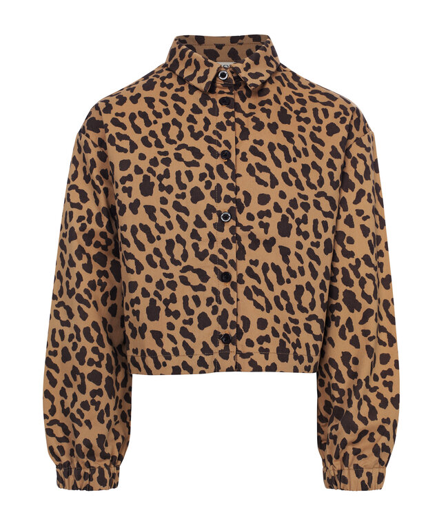 Blouse Cotton poplin Leopard