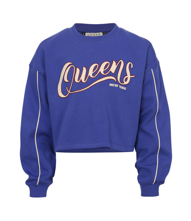Cropped Sweater Blue Queens