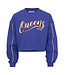 Cropped Sweater Blue Queens
