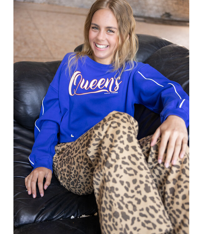 Cropped Sweater Blue Queens