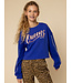 Cropped Sweater Blue Queens