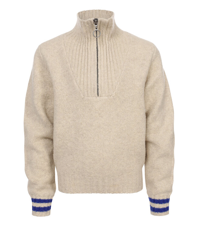 Gebreide schipperstrui Sand Melee