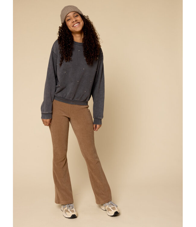 Sweater Washed Antra Strass