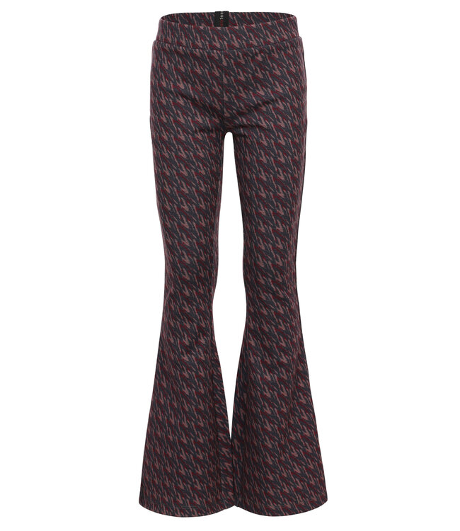 Flared sweat pants Rose Camou