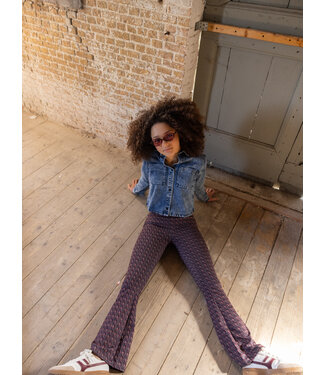 LOOXS 10sixteen Flared sweat broek Rose Camou