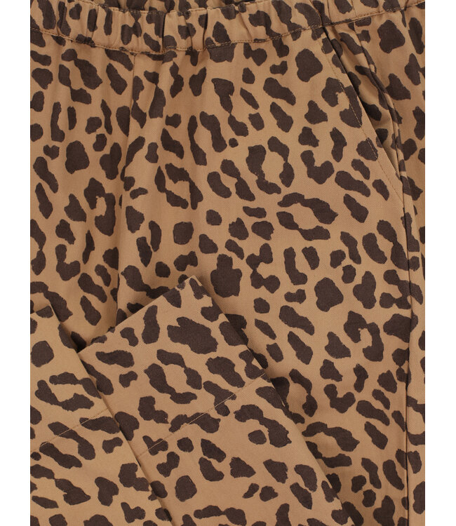 Cotton baggy pants Leopard