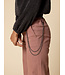 Colored wide leg denim Mauve Blush