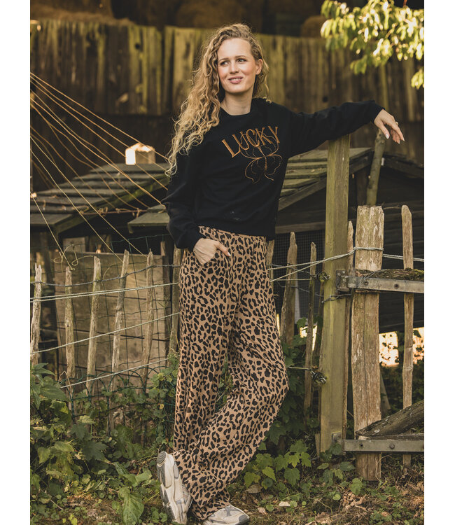 LXS sweat broek Leopard