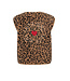LXS Oversized gilet Teddy Leopard