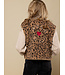 LXS Oversized gilet Teddy Leopard