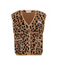 Oversized gilet Teddy Leopard