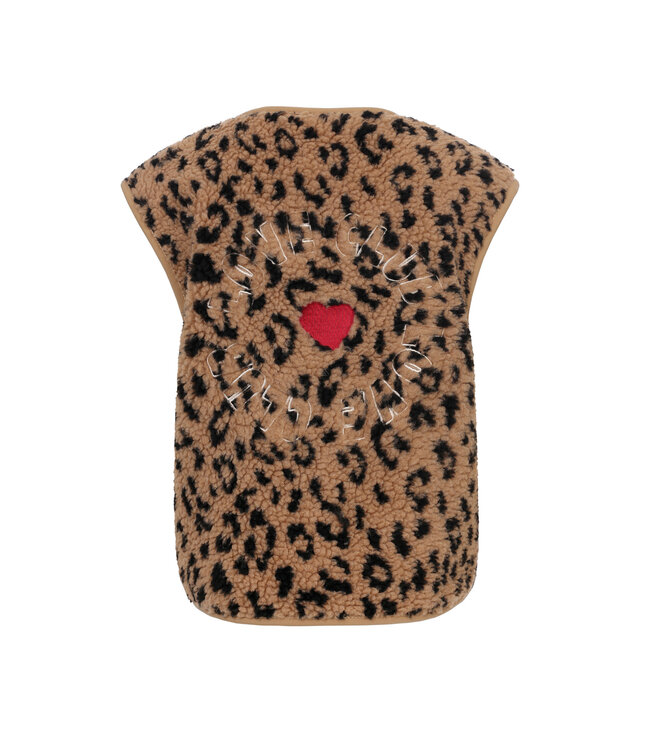 Oversized gilet Teddy Leopard