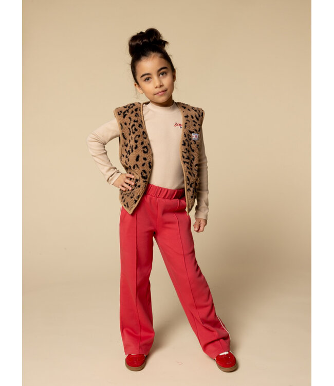 Oversized gilet Teddy Leopard