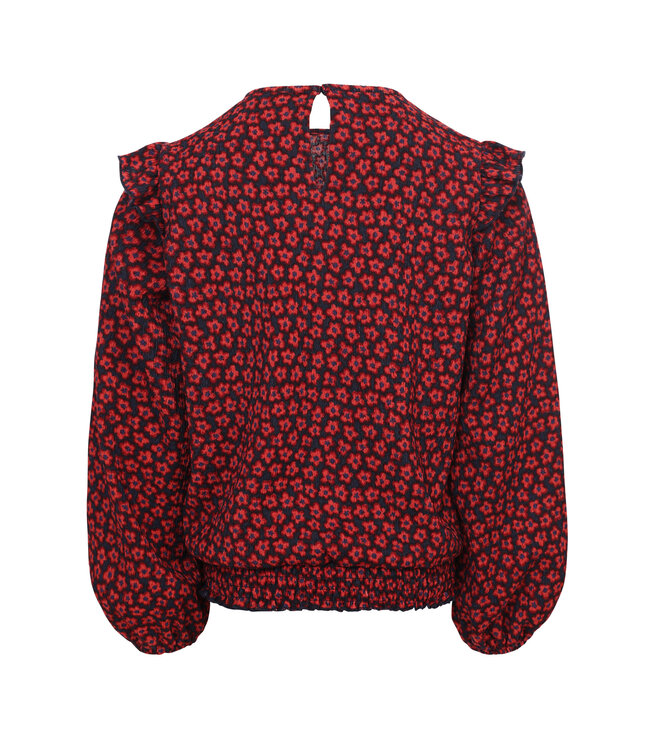 Blouse crincle Red Flower