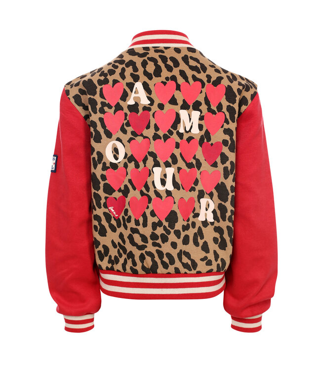 Baseball cardigan Leopard