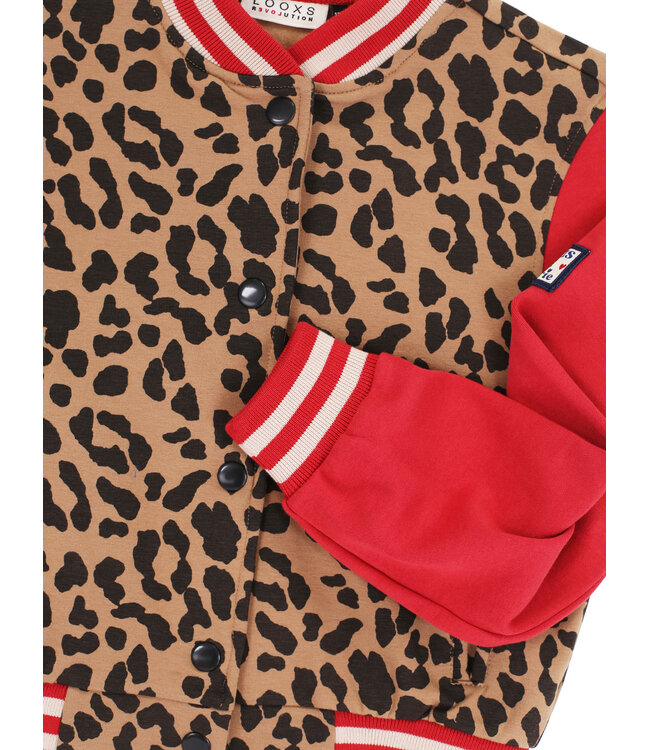 Baseball cardigan Leopard