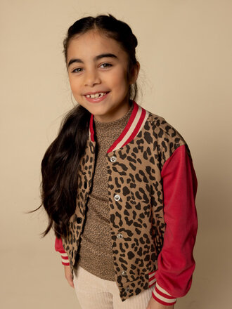 LOOXS Little Baseball cardigan Leopard