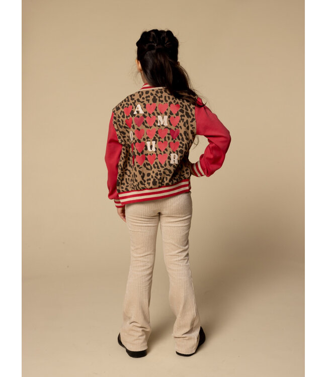 Baseball cardigan Leopard