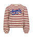 Sweater Lurex Stripe Red