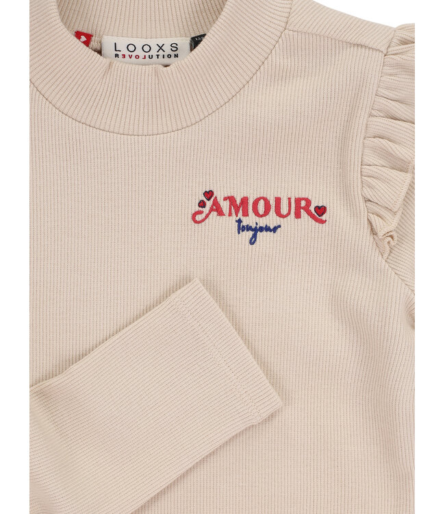 T-shirt rib jersey Soft Sand