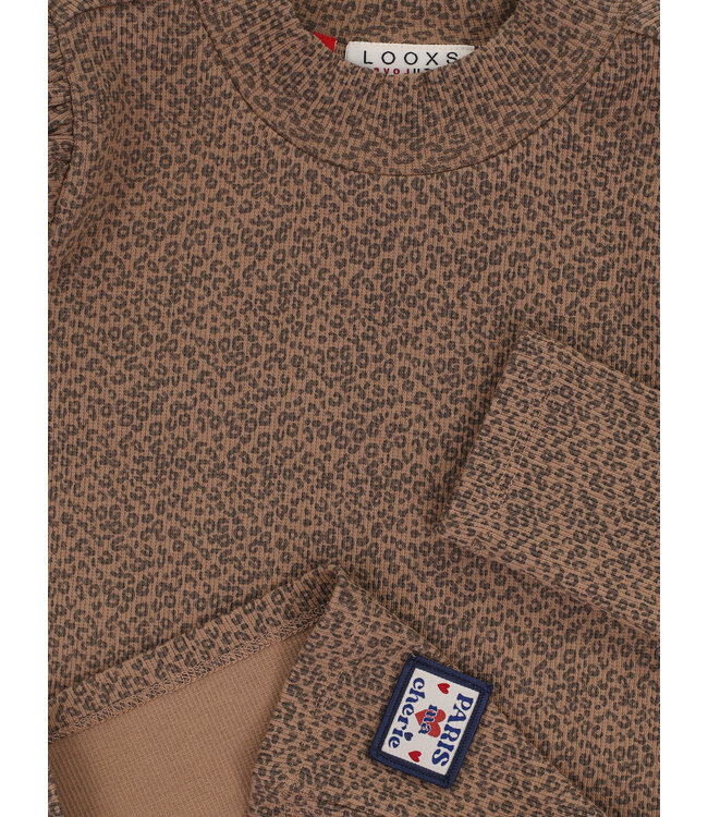 T-shirt rib jersey Mini Leopard