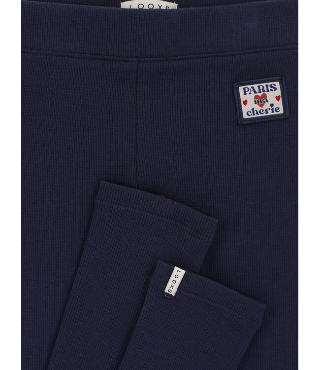 Legging rib jersey Navy