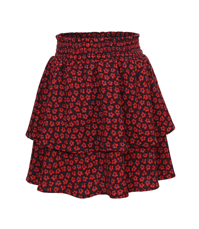 Skirt Crincle Red Flower