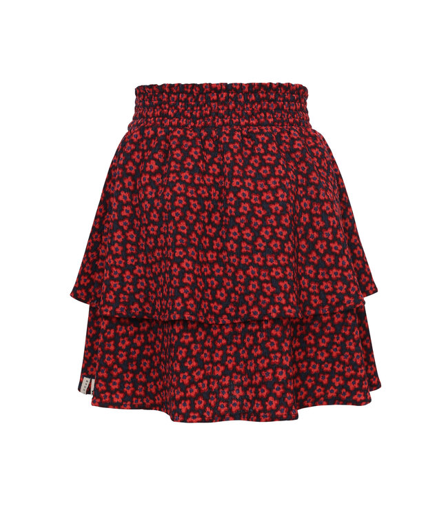 Skirt Crincle Red Flower