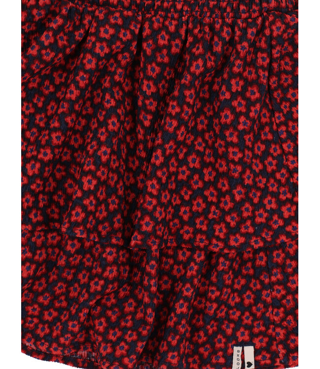 Skirt Crincle Red Flower