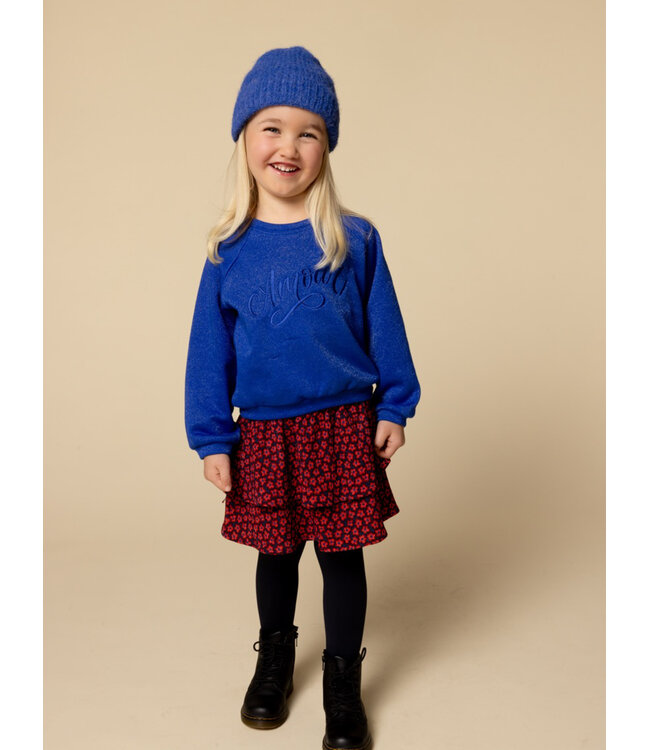 Skirt Crincle Red Flower