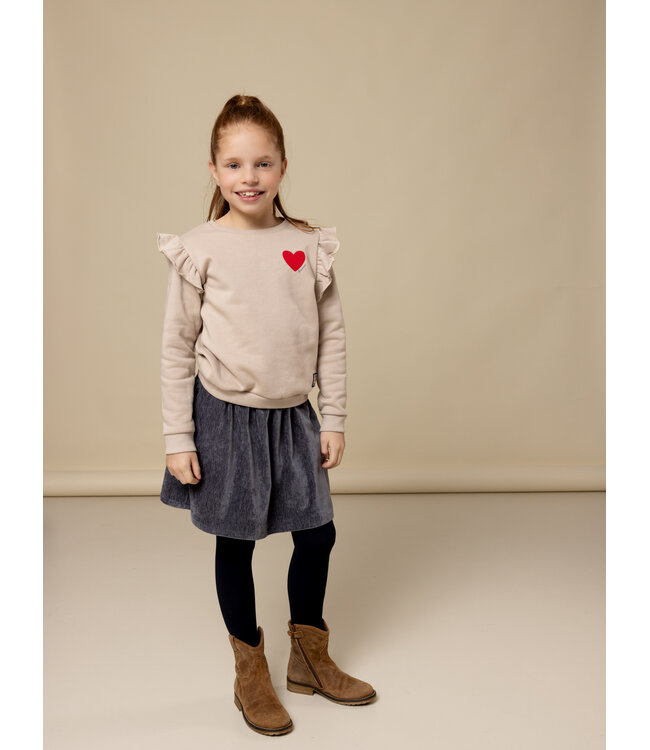 Velours rokje Donker Blauw