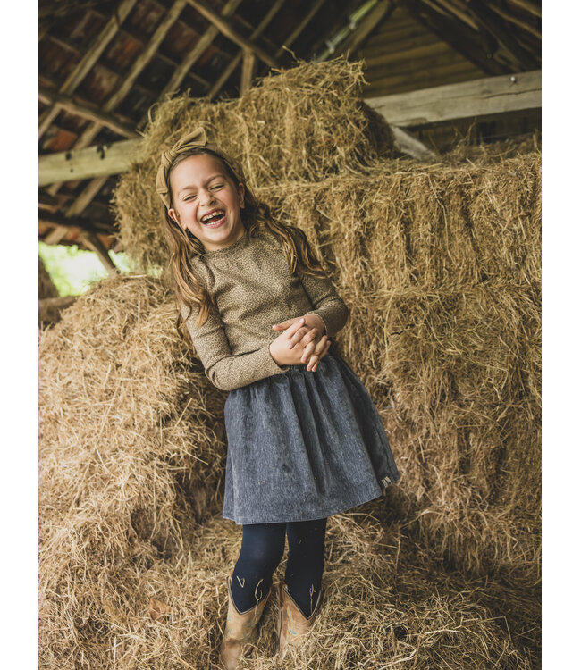 Velvet skirt Dark Blue