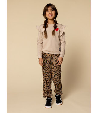 LOOXS Little Baggy sweat broek Leopard