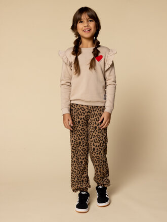 LOOXS Little Baggy sweat pants Leopard