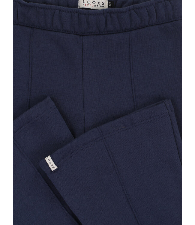 Flared Sweat Broekje Donker Blauw