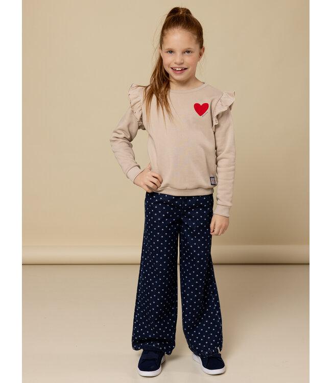 Wide leg Denim Hearts