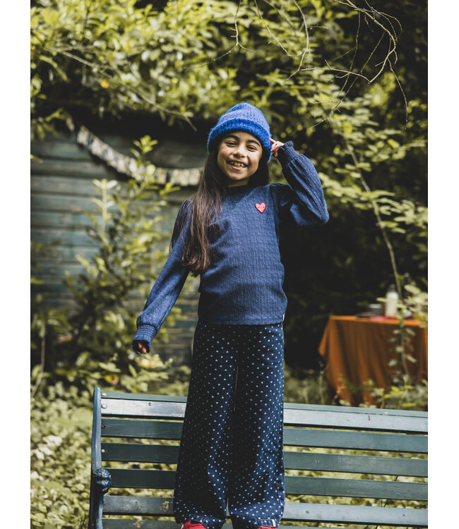 Wide leg Denim Hearts