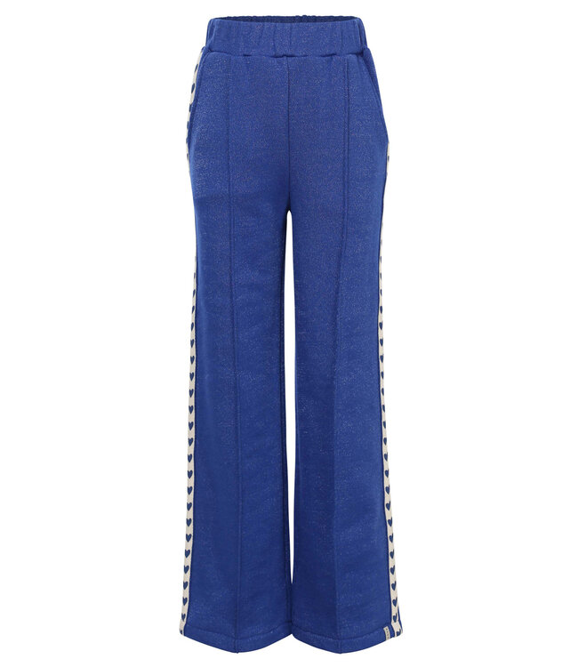 Sporty Sweat pants Cobalt Lurex